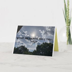 "Wat zei ik?" soort Wenskaart? Kaart