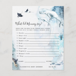 Wat zei mama?   BABY SHOWER