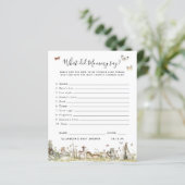 Wat zei mama | Baby Shower Spel (Staand voorkant)
