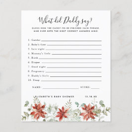 Wat zei papa? | BABY SHOWER