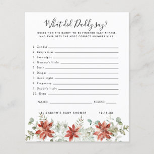 Wat zei papa?   BABY SHOWER