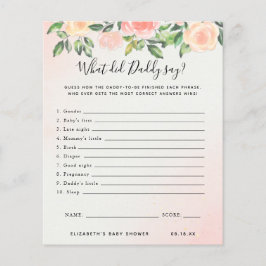 Wat zei papa? | BABY SHOWER