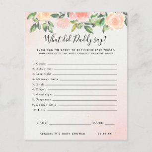 Wat zei papa?   BABY SHOWER