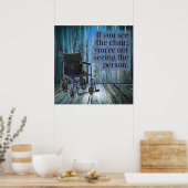Wat zie je? rolstoel poster (Keuken)