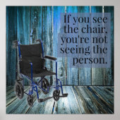 Wat zie je? rolstoel poster (Voorkant)