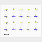 wat zie je ronde sticker (Vel)