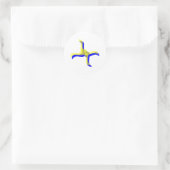 wat zie je ronde sticker (Tas)