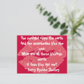 Wat zijn al die kusjes waard... Briefkaart (Staand voorkant)