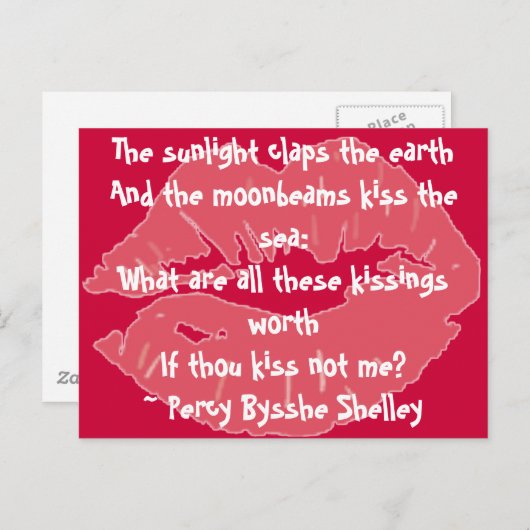 Wat zijn al die kusjes waard... Briefkaart (Voorkant / Achterkant)