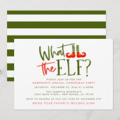 Wat zijn de Elf Christmas Party Uitnodigingen (Voorkant / Achterkant)