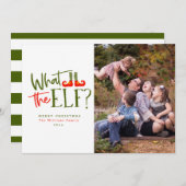 Wat zijn de elf kerstkaarten feestdagenkaart (Voorkant / Achterkant)