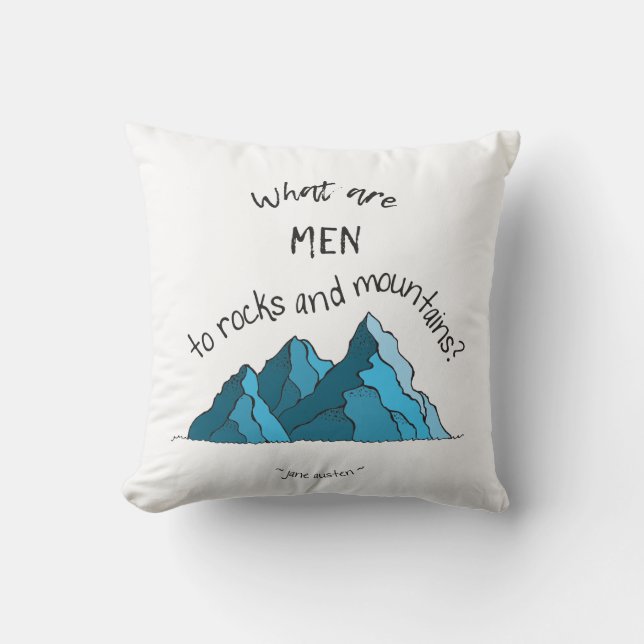 Wat zijn de Mannen voor Rocks en Mountains? Sierku Kussen (Voorkant)