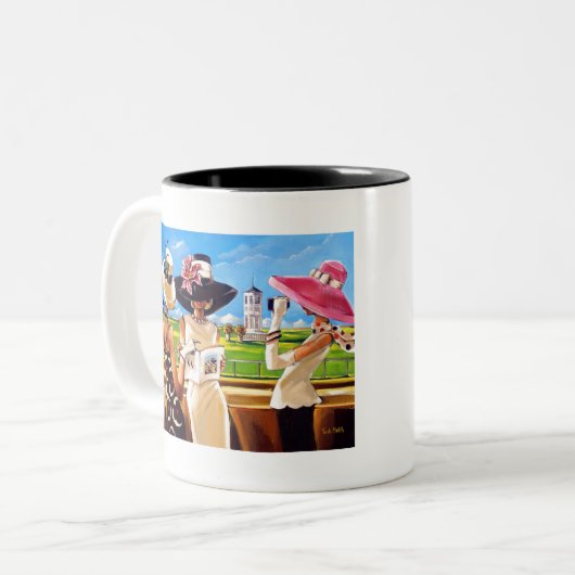 Wat zijn de odds van Trish Biddle Tweekleurige Koffiemok (Voorkant links)