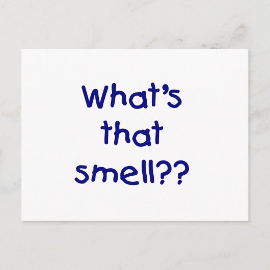 Wat zijn die Smell-overhemden en -cadeautjes? Briefkaart (Voorkant)