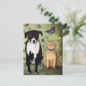 Wat zijn Luke en Molly aan het klagen? Briefkaart (Staand voorkant)