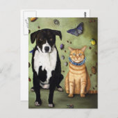 Wat zijn Luke en Molly aan het klagen? Briefkaart (Voorkant / Achterkant)