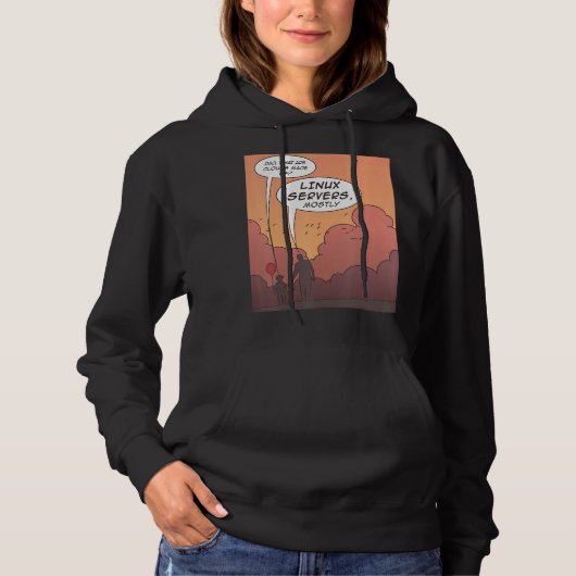 Wat zijn wolken die van de Server van Linux hoofdz Hoodie (Voorkant)