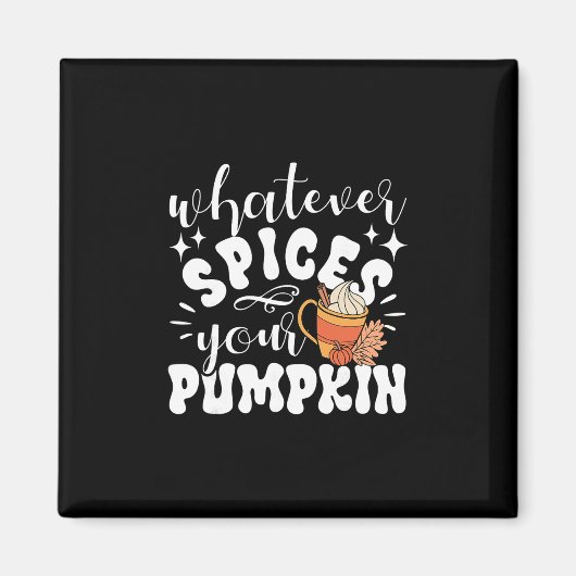 Wat Zingt Je Pompoen Herfst Eerbiedig Thanksgiving Magneet (Voorkant)