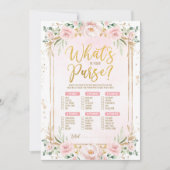 Wat zit er in de Kaart Purse Floral Baby shower Ga (Voorkant)