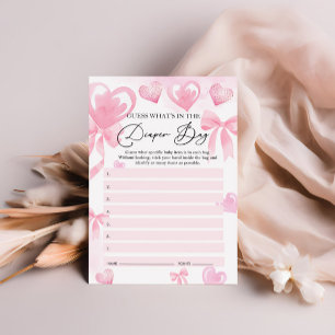 Wat zit er in de luiertas Baby shower HeartGame