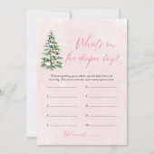 Wat zit er in de luiertas Baby shower Kaart (Voorkant)