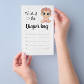 Wat zit er in de luiertas van de baby meisje flyer (Hand)
