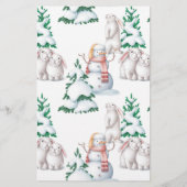 Wat zit er in de luiertas winter baby shower spel. (Achterkant)