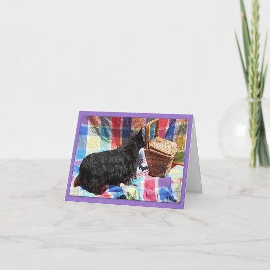 Wat zit er in de mandje? notitiekaartje (Voorkant)