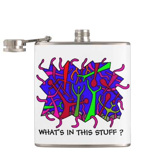 Wat zit er in dit spul? heupfles (Geopend)