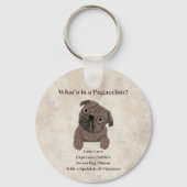 Wat zit er in een Pugaccino-Cute Dog-Pug Sleutelhanger (Voorkant)