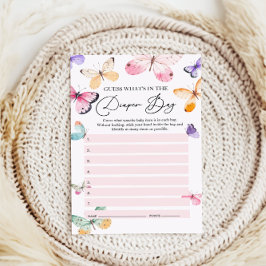 Wat zit er in het luiertas Baby shower spel