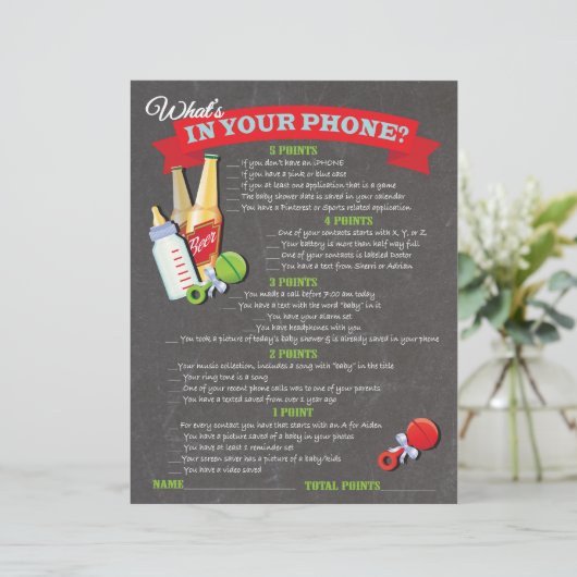 Wat zit er in je baby shower? (Staand voorkant)