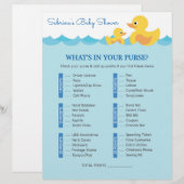 Wat zit er in je Baby shower? (Voorkant / Achterkant)