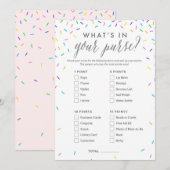 Wat zit er in je Baby shower-game-kaart? Programmakaart (Voorkant / Achterkant)