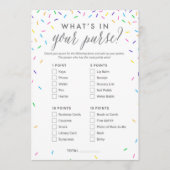 Wat zit er in je Baby shower-game-kaart? Programmakaart (Voorkant)