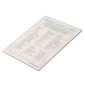 Wat zit er in je Baby shower game-Notitieblok? Notitieblok (Schuin)