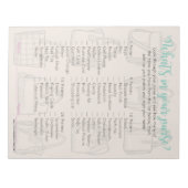 Wat zit er in je Baby shower game-Notitieblok? Notitieblok (Voorkant)