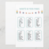 Wat zit er in je Baby shower voor handtas? (Voorkant / Achterkant)