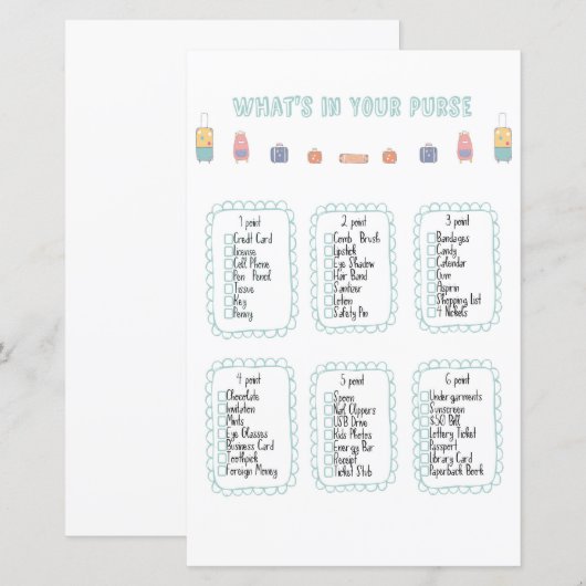 Wat zit er in je Baby shower voor handtas? (Voorkant / Achterkant)