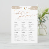 Wat zit er in je favoriete Baby shower Twinkle Sta Kaart (Staand voorkant)