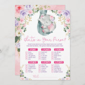 Wat zit er in je handse olifantenspel? kaart (Voorkant / Achterkant)