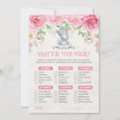 Wat zit er in je handse olifantenspel? kaart (Voorkant)