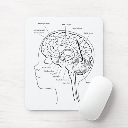 Wat zit er in je hersenen? muismat (Met muis)