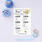 Wat zit er in je Oerwoud-Baby shower spelkaart? Flyer (Enkel)