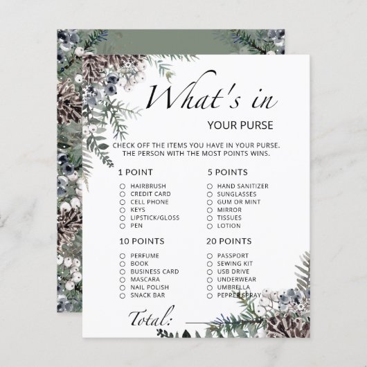 Wat zit er in je paarse baby shower? (Voorkant / Achterkant)