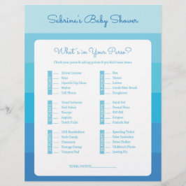 Wat zit er in je paarse blauw Ombre Baby shower-sp