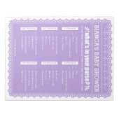 Wat zit er in je Paarse paarse schoenpooster? Notitieblok (Voorkant)