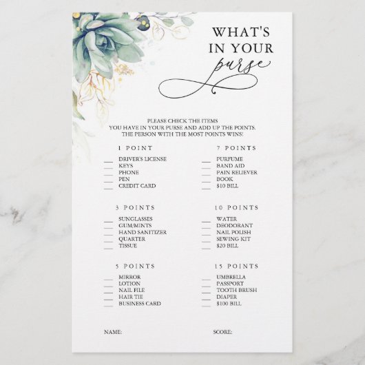 Wat zit er in je paarse Succulent Vrijgezellenfees (Voorkant)