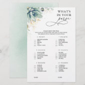 Wat zit er in je paarse Succulent Vrijgezellenfees (Voorkant / Achterkant)