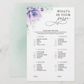 Wat zit er in je paarse Succulent Vrijgezellenfees (Voorkant / Achterkant)